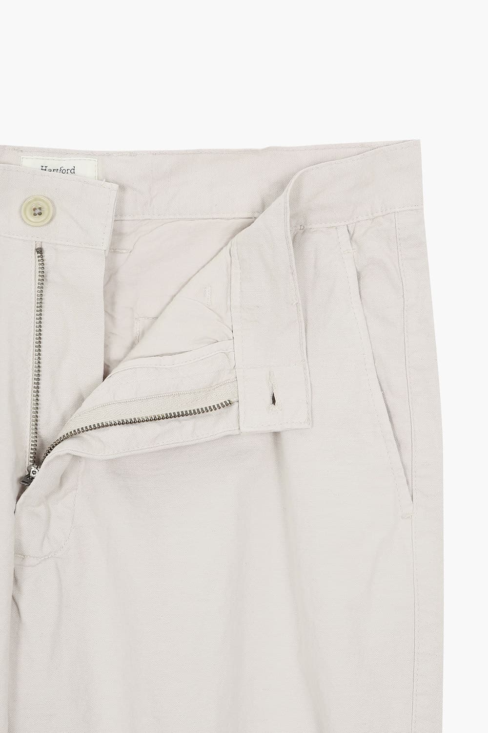 TYRON 린넨 혼방 스트레이트 104 라이트그레이 캐주얼 팬츠