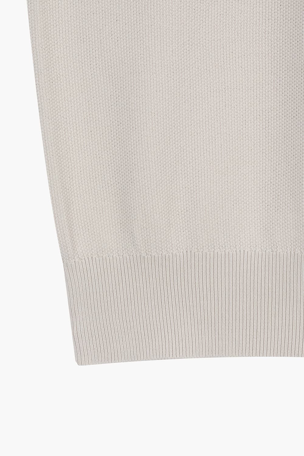PIQUE 코튼 크루넥 106 라이트베이지 긴소매 니트