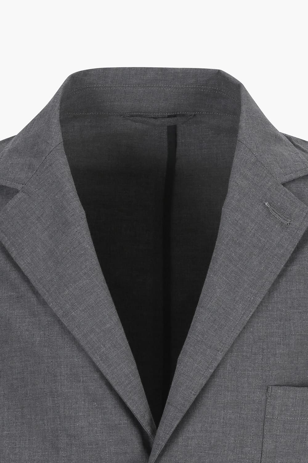 코튼 다크그레이 테일러드 자켓