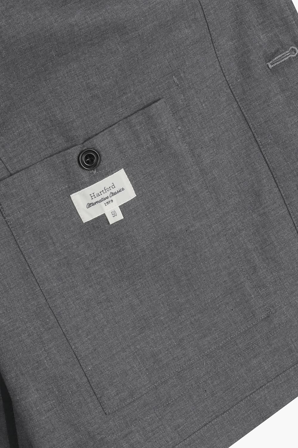 코튼 다크그레이 테일러드 자켓