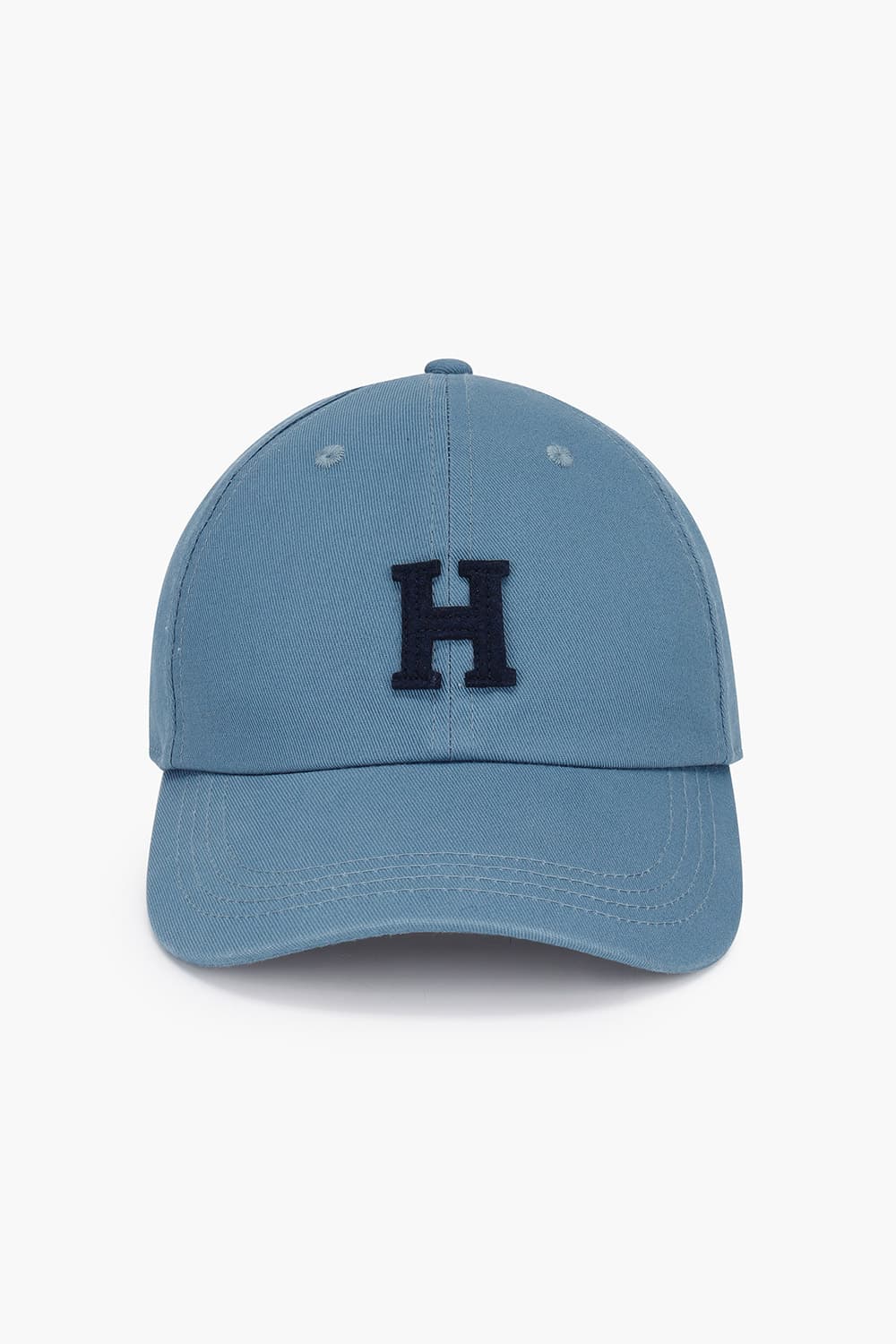 코튼 H 빅 로고 103 블루 볼캡
