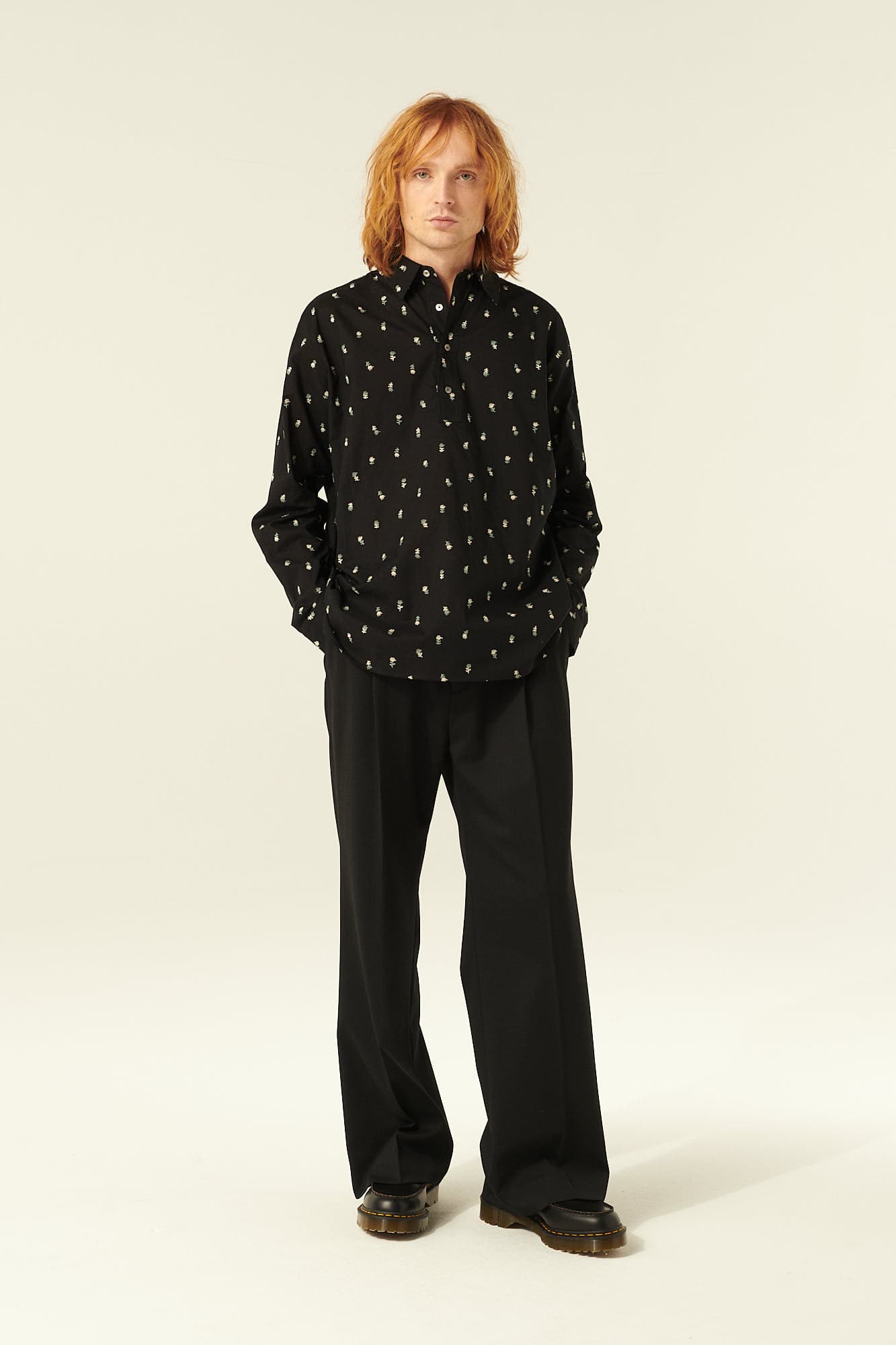 PILOT 면 혼방 밴딩 벌룬 103 블랙 팬츠