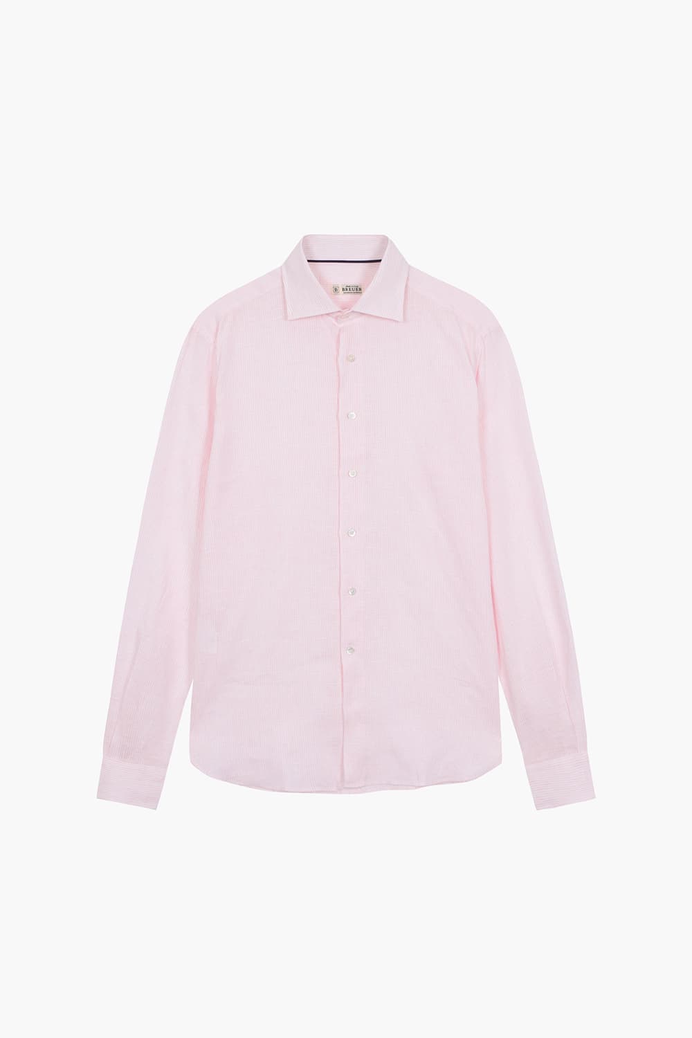 린넨 스트라이프 라이트핑크 셔츠