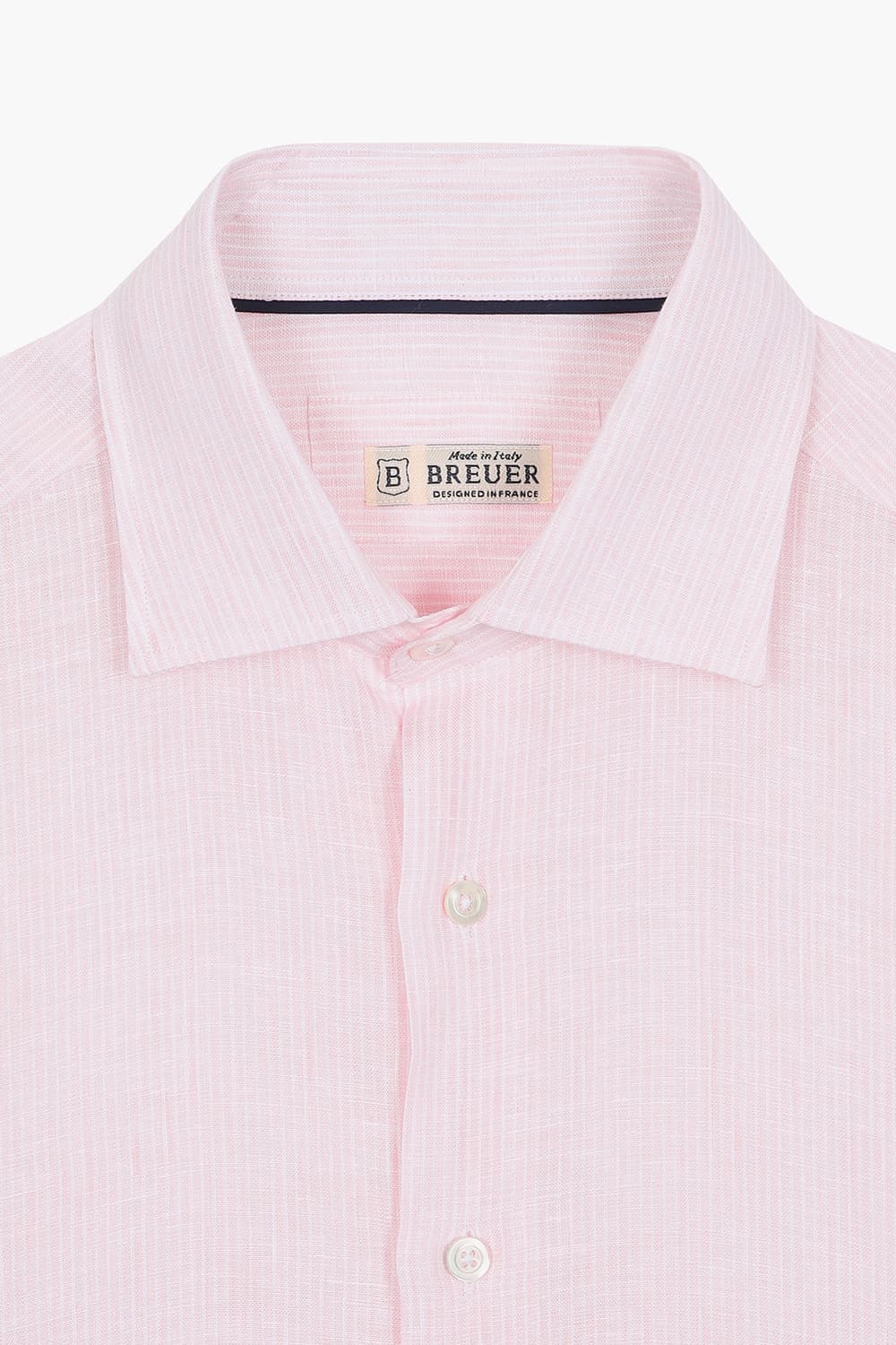 린넨 스트라이프 라이트핑크 셔츠