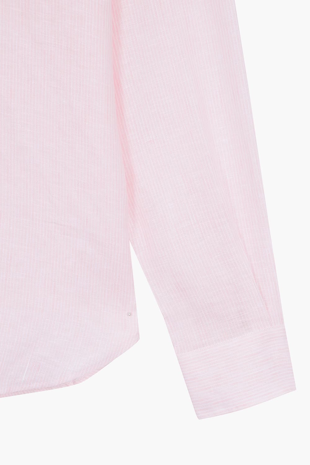 린넨 스트라이프 라이트핑크 셔츠