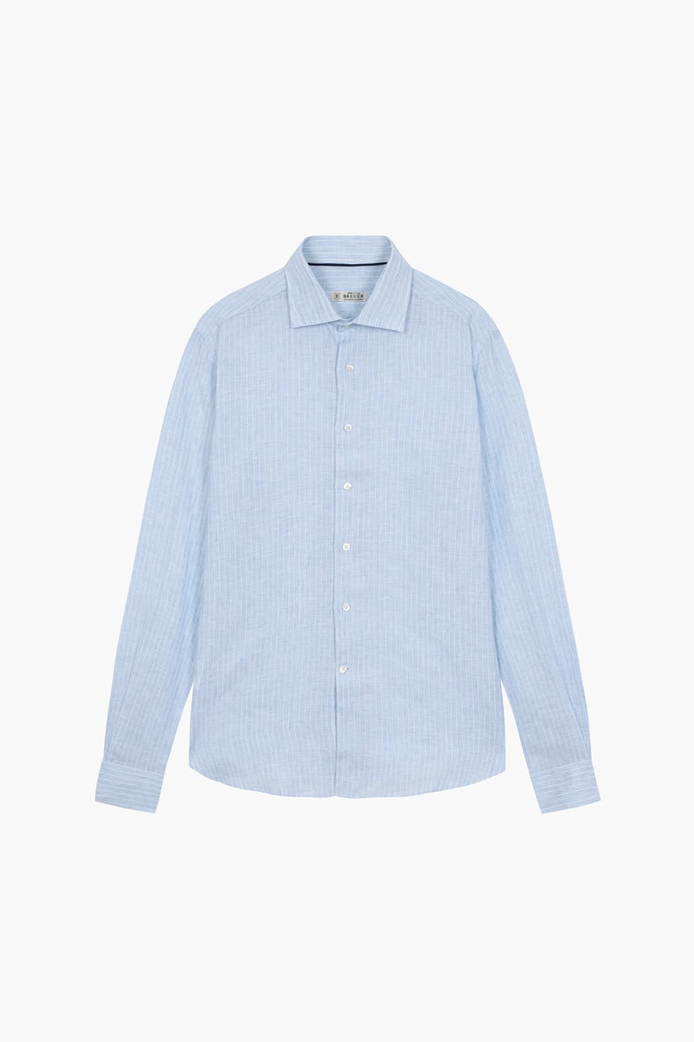 BEAULIEU 린넨 스트라이프 313 라이트블루 셔츠