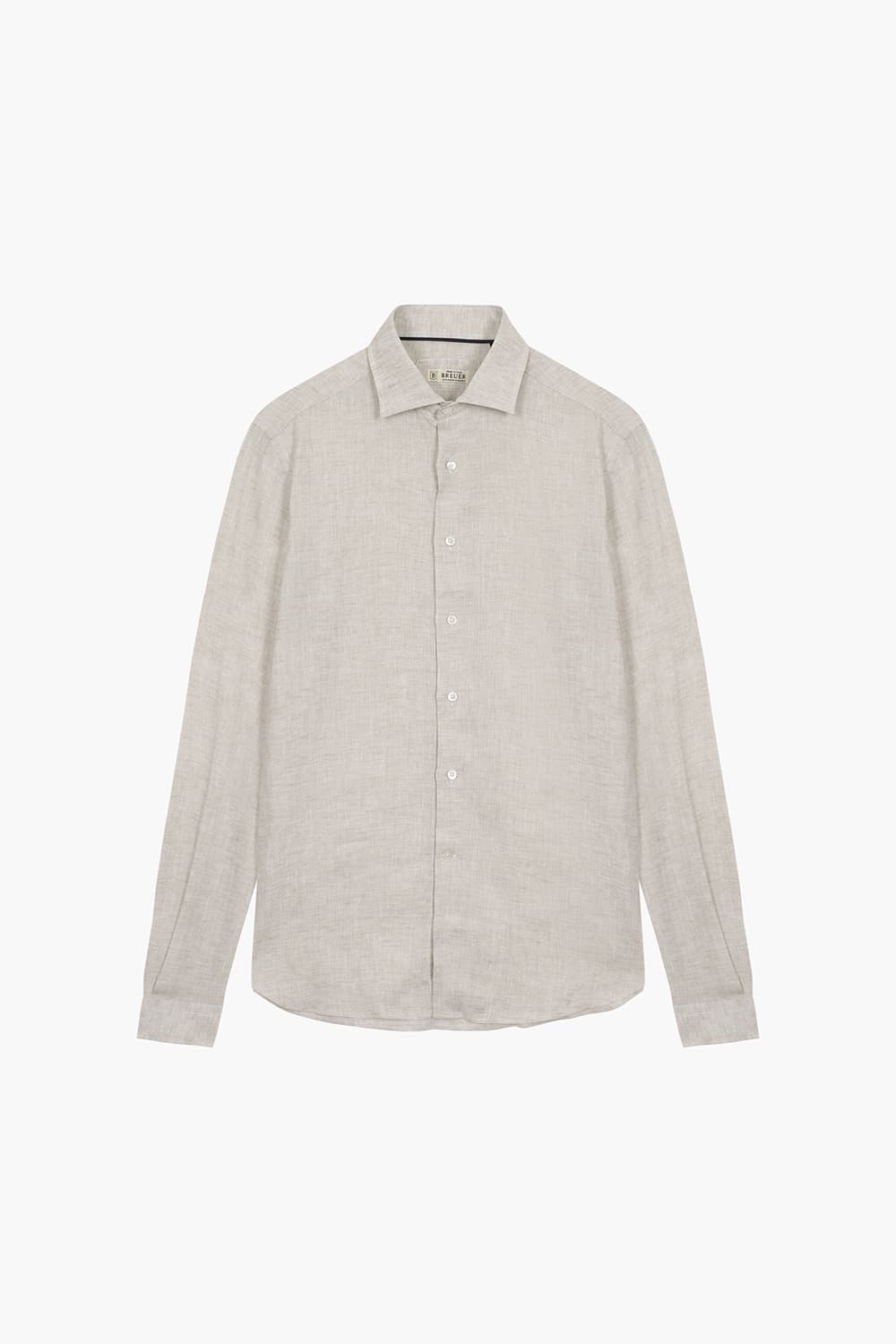 린넨 베이직 라이트베이지 셔츠