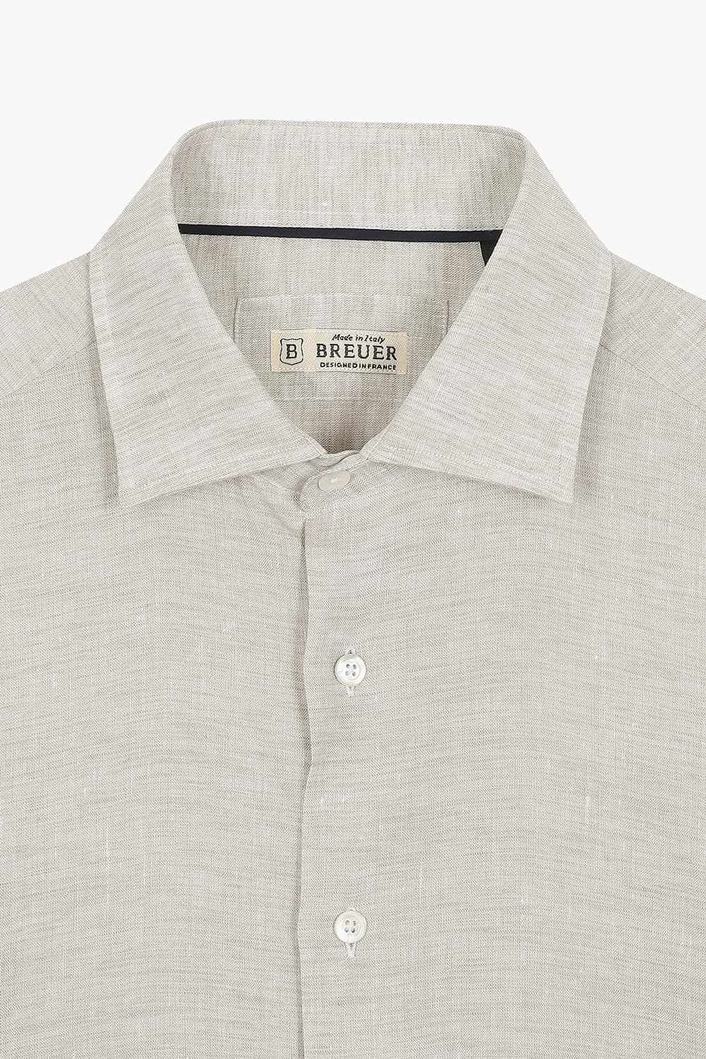 린넨 베이직 라이트베이지 셔츠