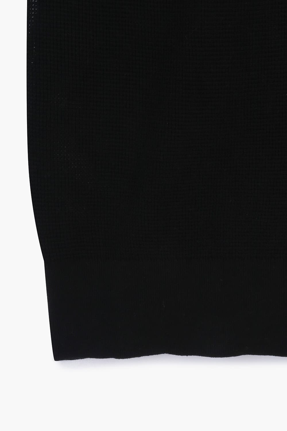 SALIX 린넨 혼방 크루넥 506 블랙 반소매 니트