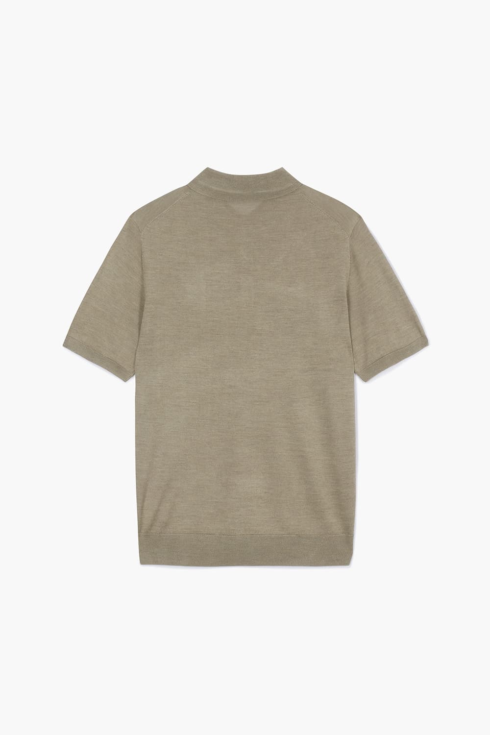 캐시미어 혼방 폴로 504 라이트브라운 반소매 니트