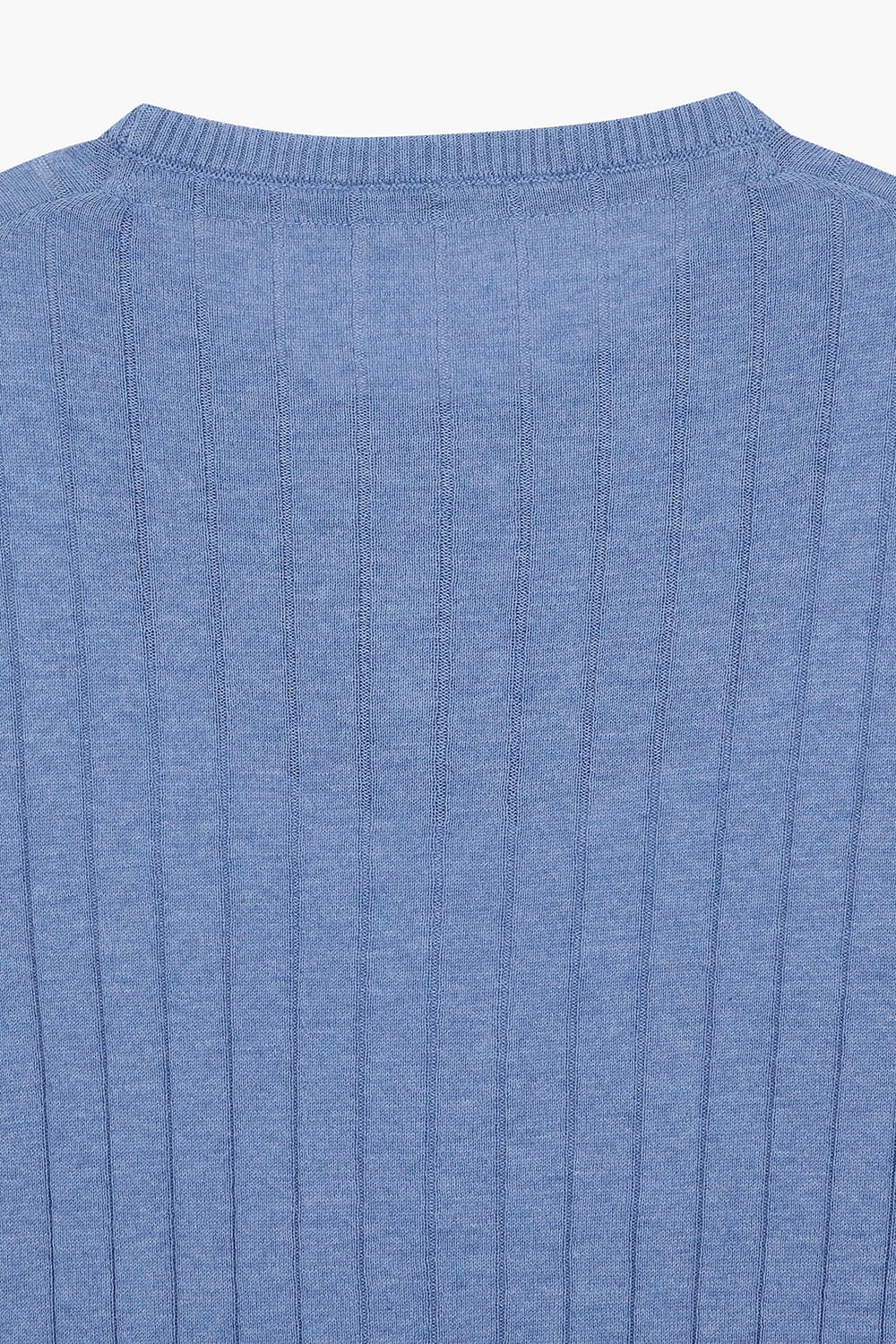 ROND 코튼 크루넥 103 블루 긴소매 니트