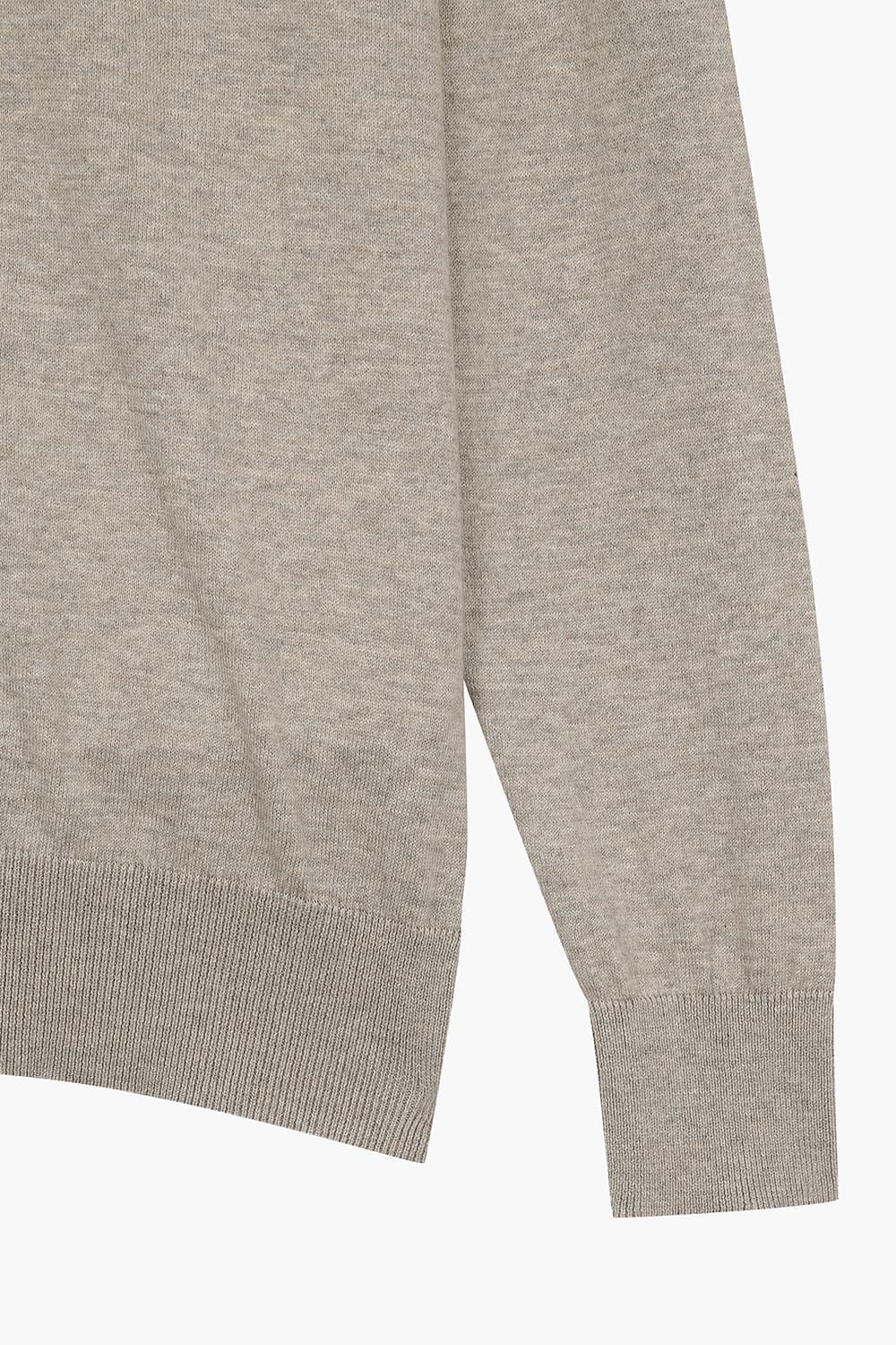 ROND 코튼 크루넥 102 라이트브라운 긴소매 니트