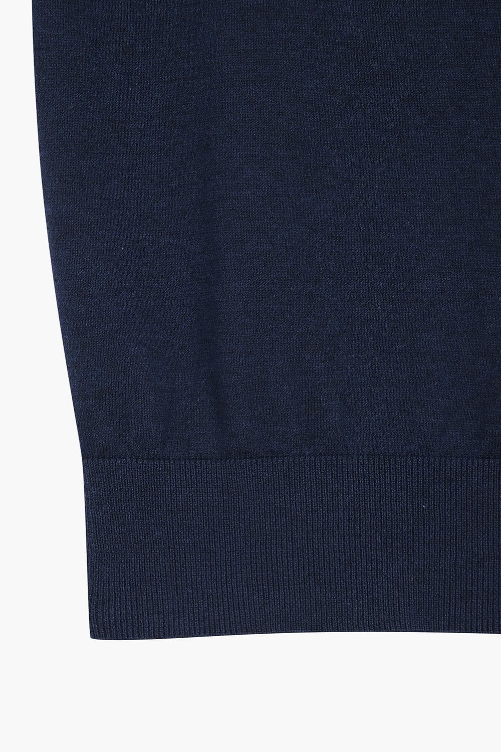 코튼 크루넥 다크네이비 긴소매 니트