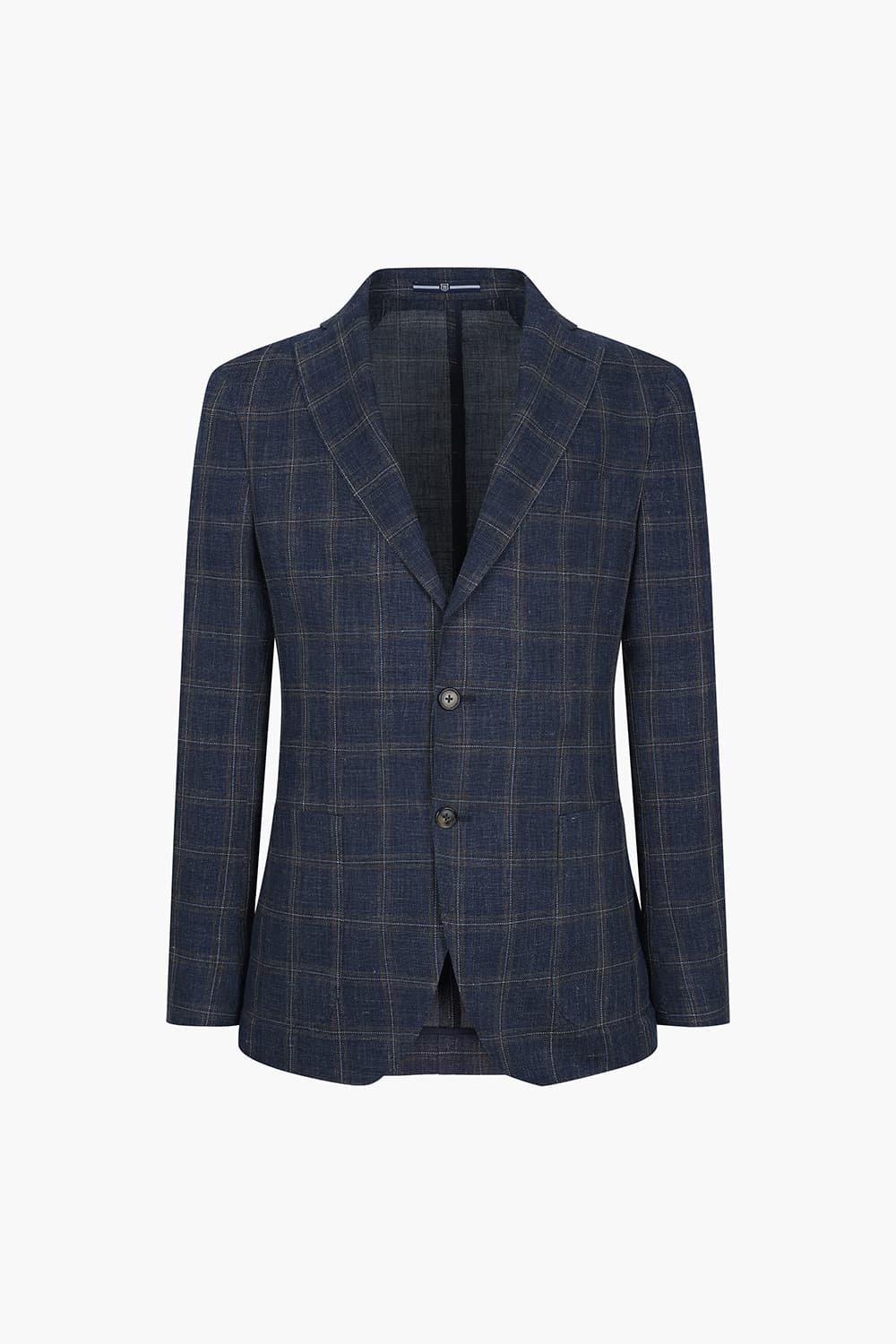 SALENTO 린넨 혼방 203 네이비 테일러드 자켓