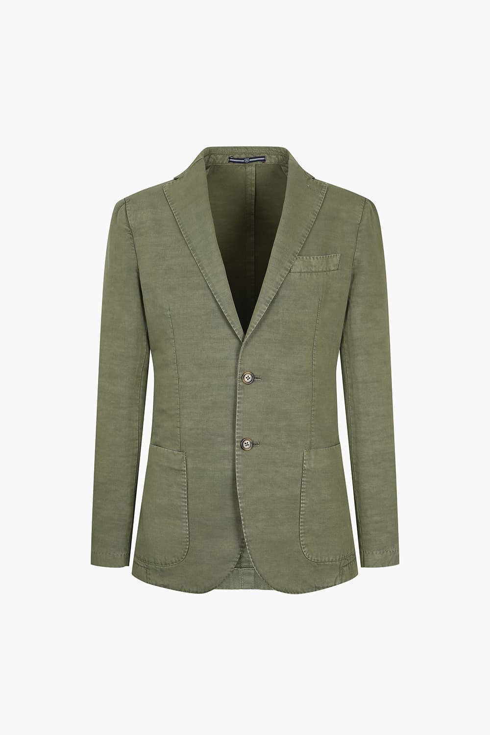 SALENTO 린넨 혼방 102 카키 테일러드 자켓