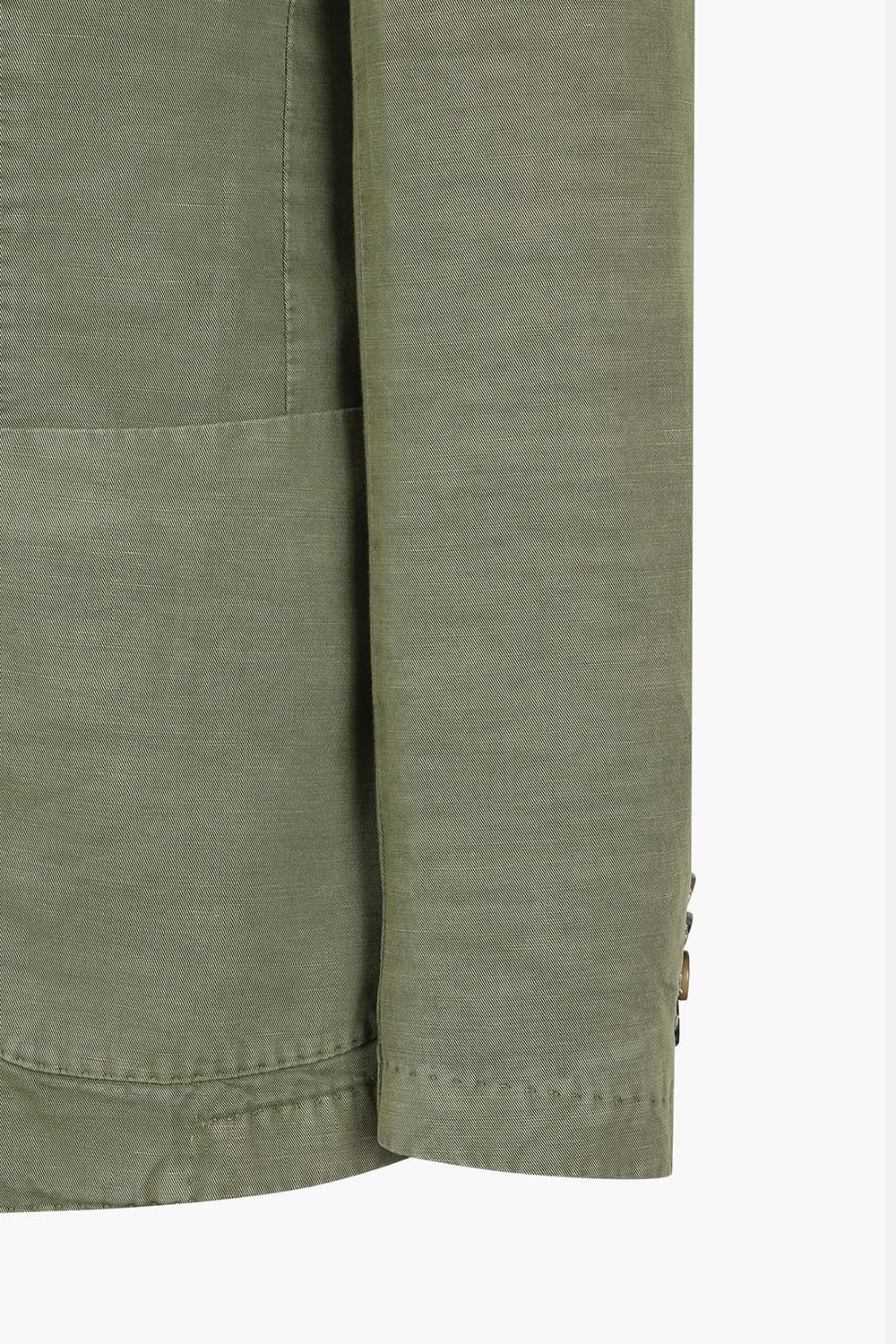 SALENTO 린넨 혼방 102 카키 테일러드 자켓