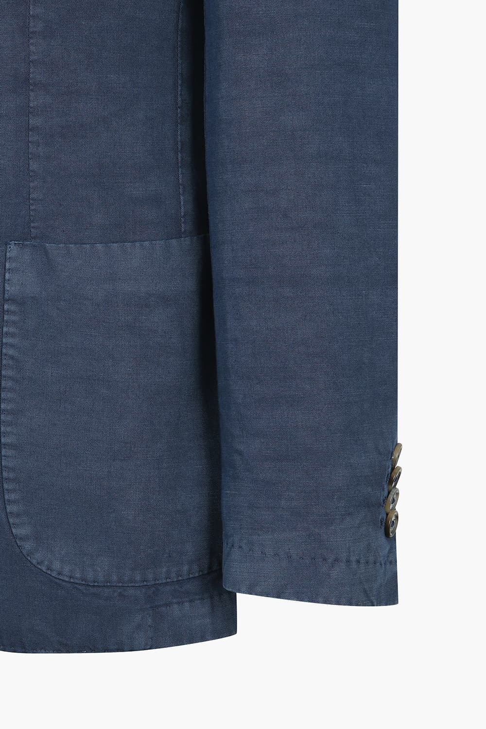 SALENTO 린넨 혼방 102 네이비 테일러드 자켓