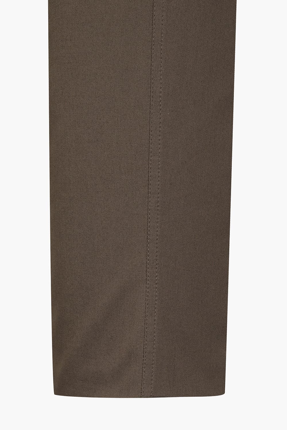 VENICE 코튼 더블 핀턱 와이드 102 다크브라운 팬츠