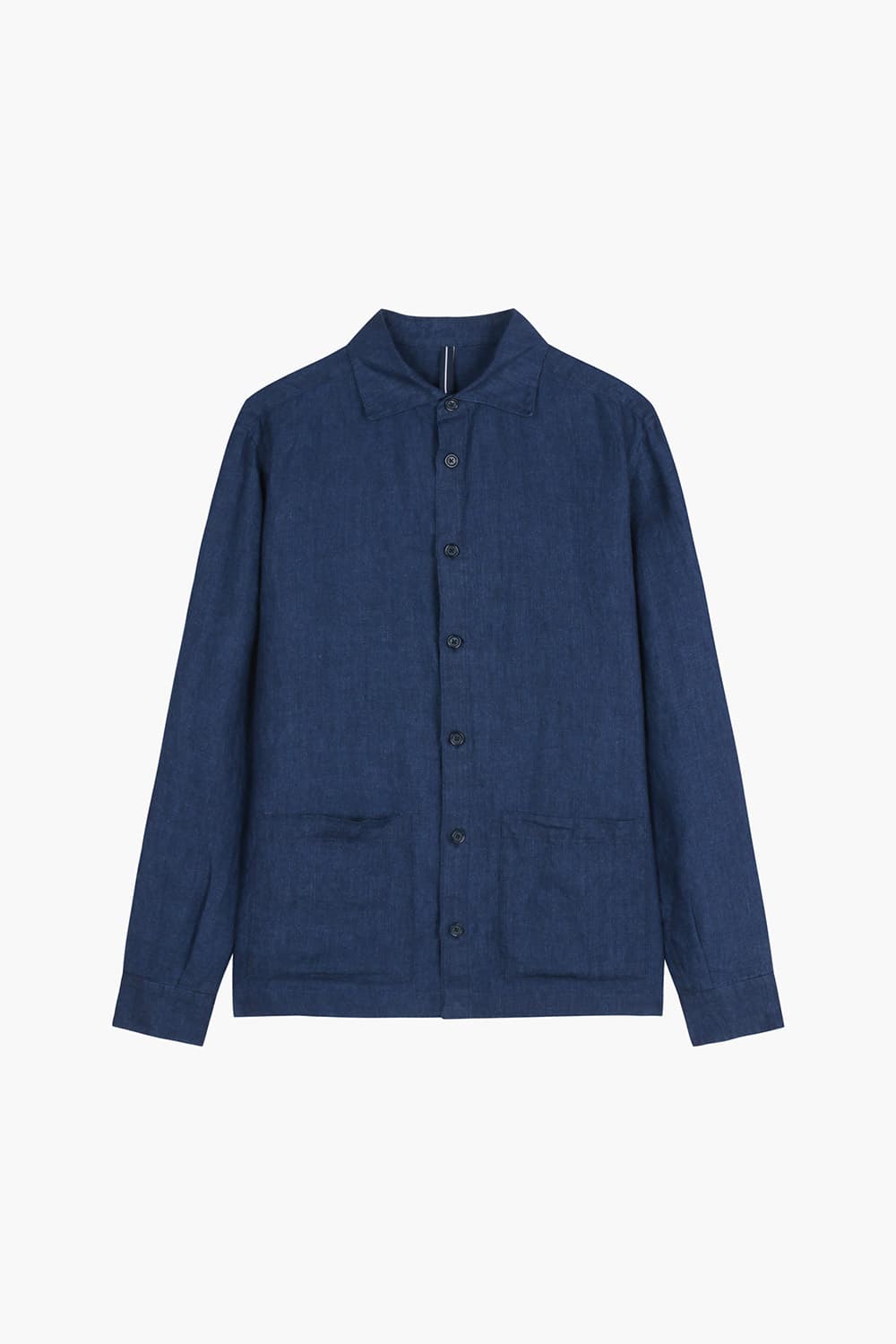린넨 셔츠형 네이비 캐주얼 자켓