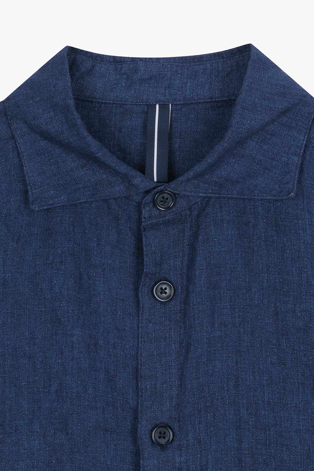 린넨 셔츠형 네이비 캐주얼 자켓