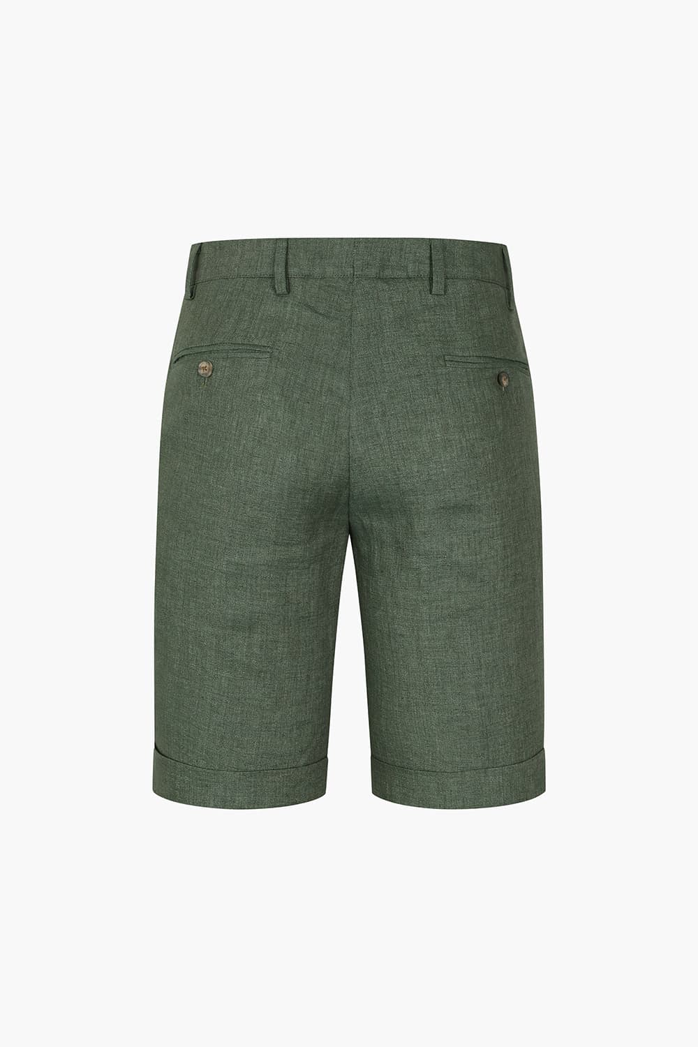 린넨 프리미엄 카키 쇼츠