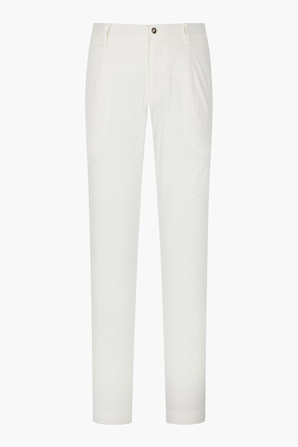 코튼 스트레이트 화이트 팬츠
