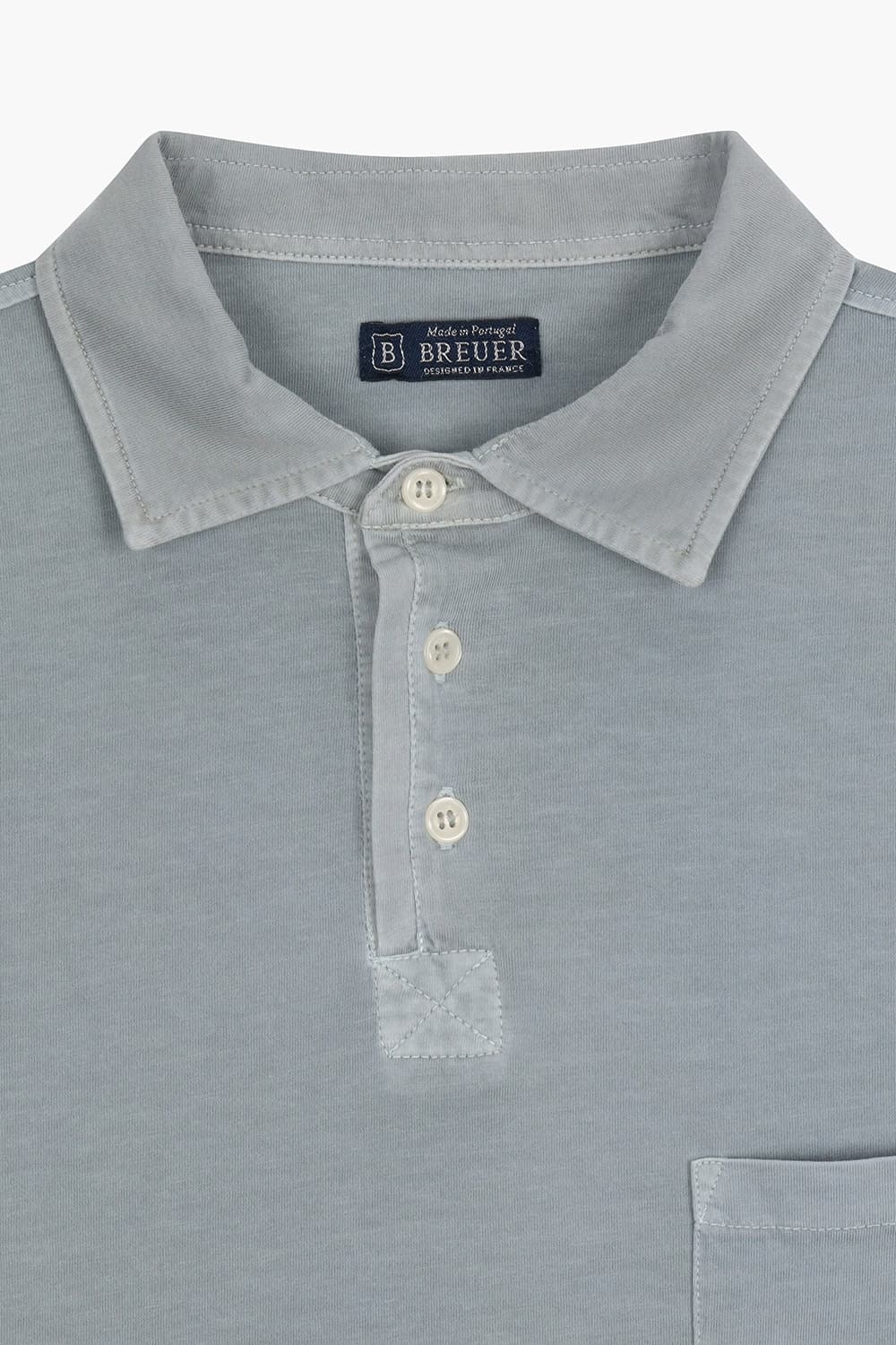 MC 코튼 버튼 다운 501 다크그레이 반소매 티셔츠