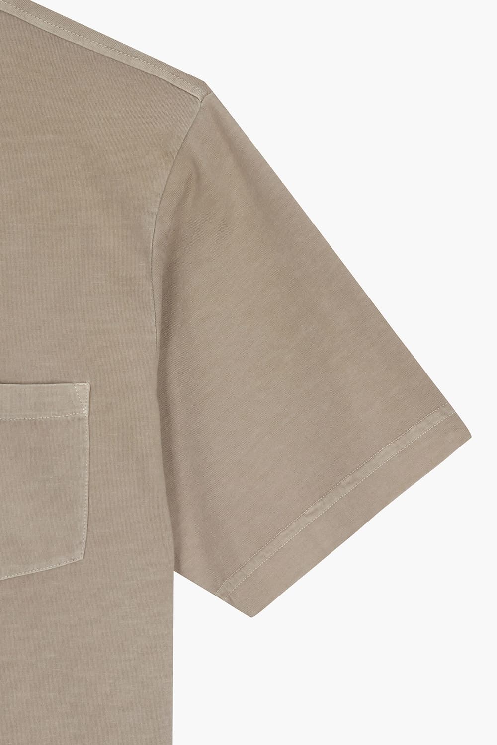 MC 코튼 버튼 다운 501 라이트브라운 반소매 티셔츠