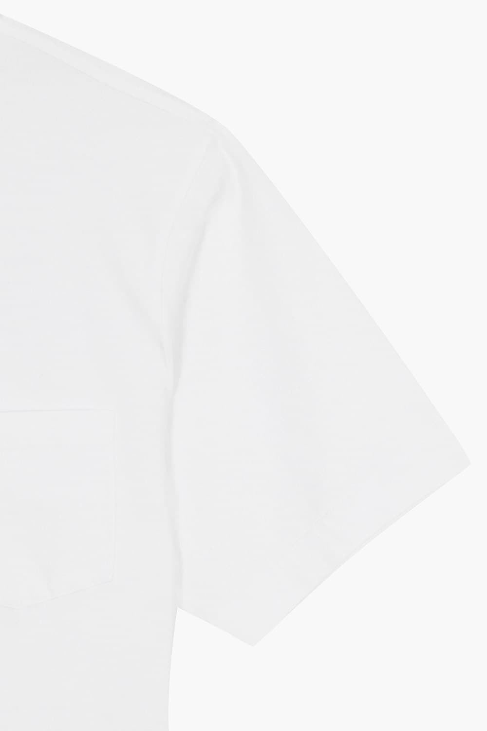 MC 코튼 버튼 다운 501 화이트 반소매 티셔츠