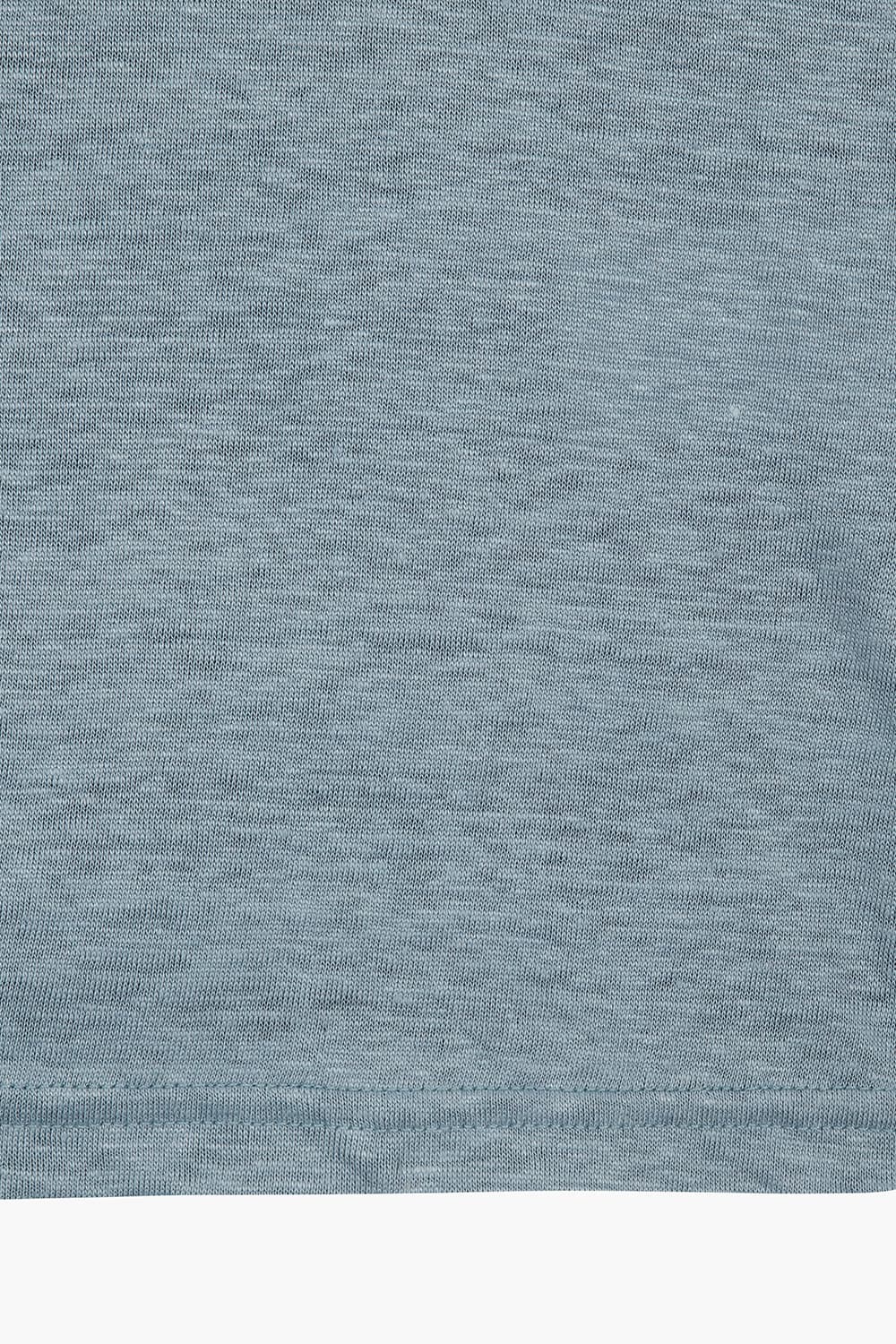 린넨 포켓 오버사이즈 101 라이트블루 반소매 티셔츠