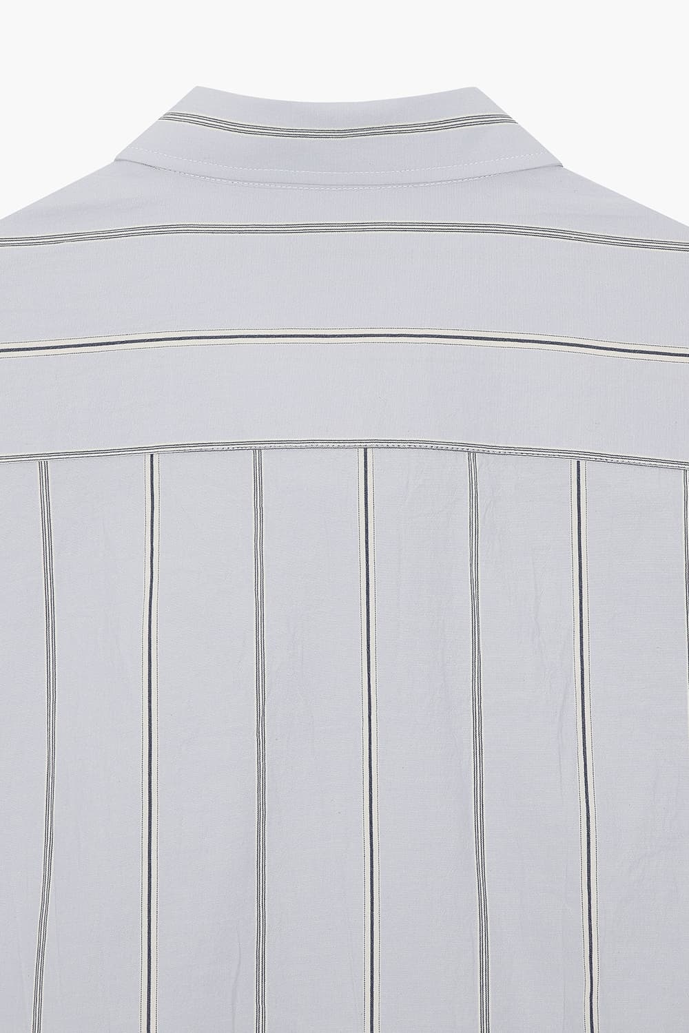 ARTIST 코튼 스트라이프 투 포켓 101 라이트블루 셔츠