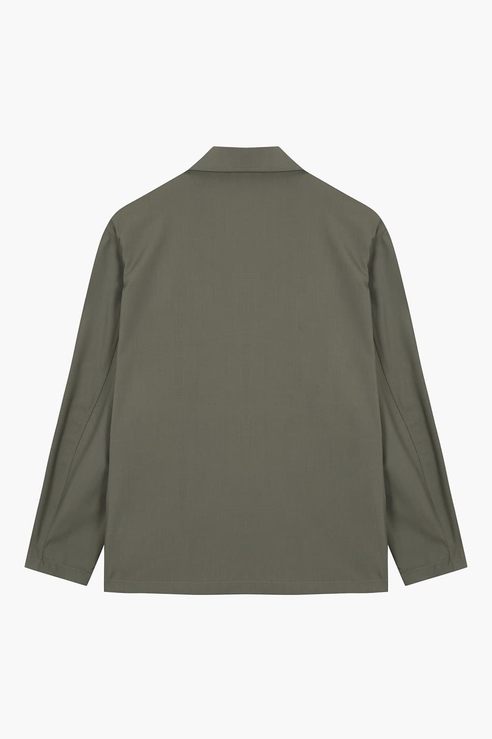 울 테일러드 카키 캐주얼 자켓