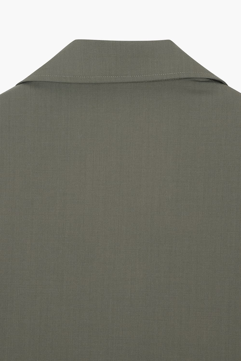 울 테일러드 카키 캐주얼 자켓