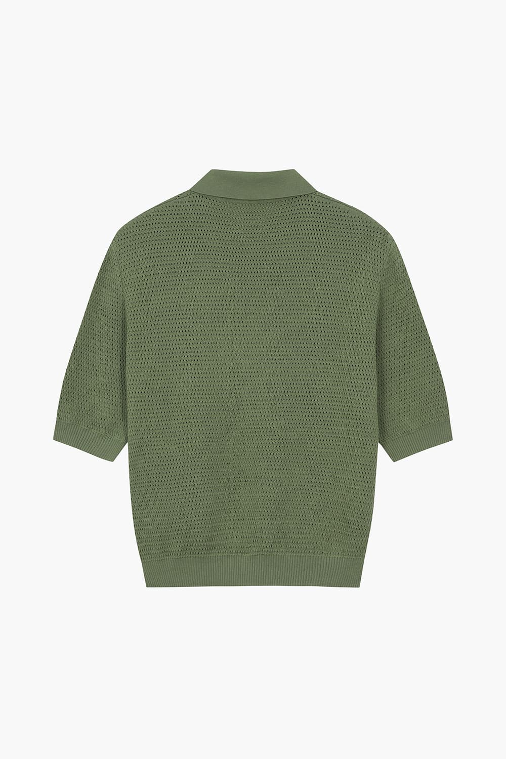 HONEYCOMB 코튼 폴로 101 그린 반소매 니트