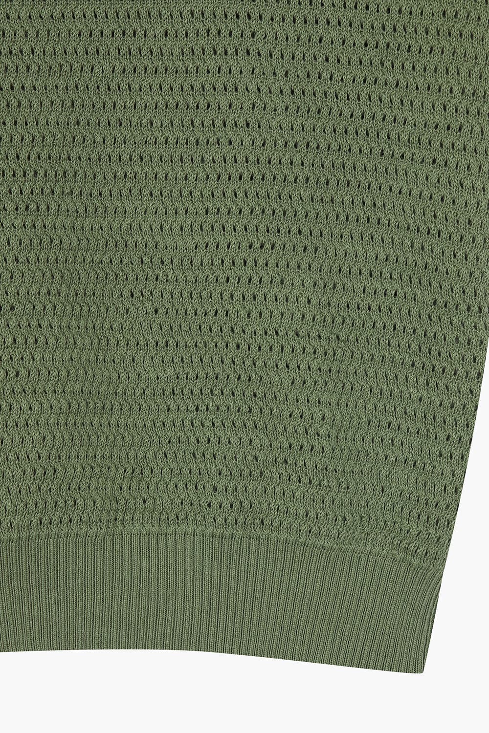 HONEYCOMB 코튼 폴로 101 그린 반소매 니트