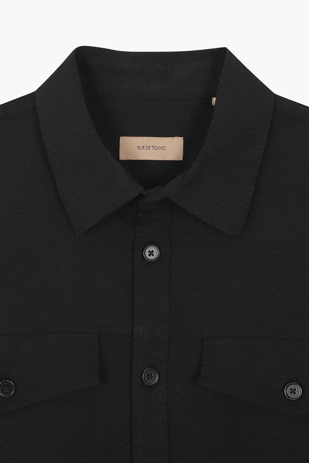 SEVERAS HEAVY 코튼 버튼 다운 투 포켓 셔츠