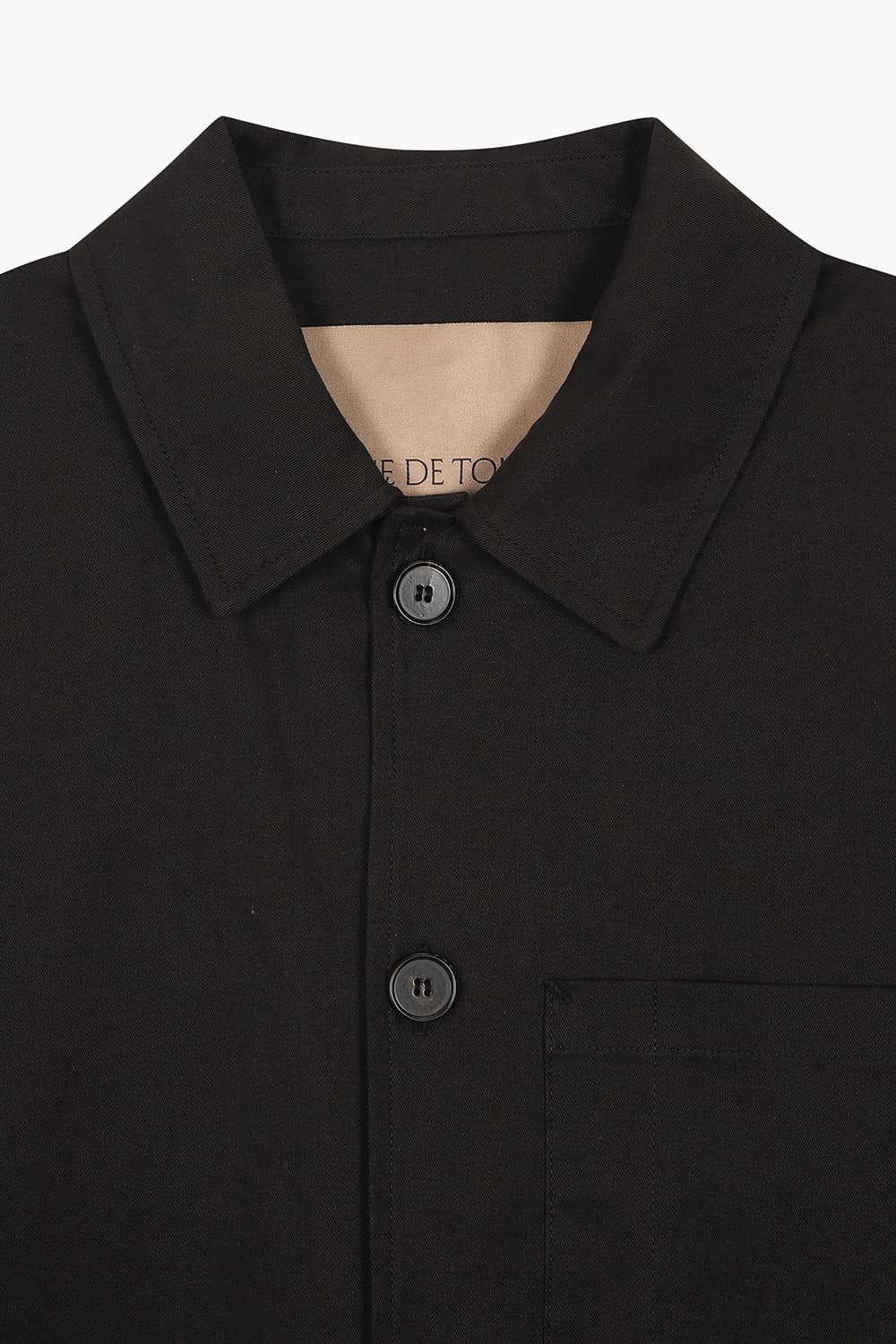 CAMERON 코튼 일러스트 트윌 101 블랙 캐주얼 자켓