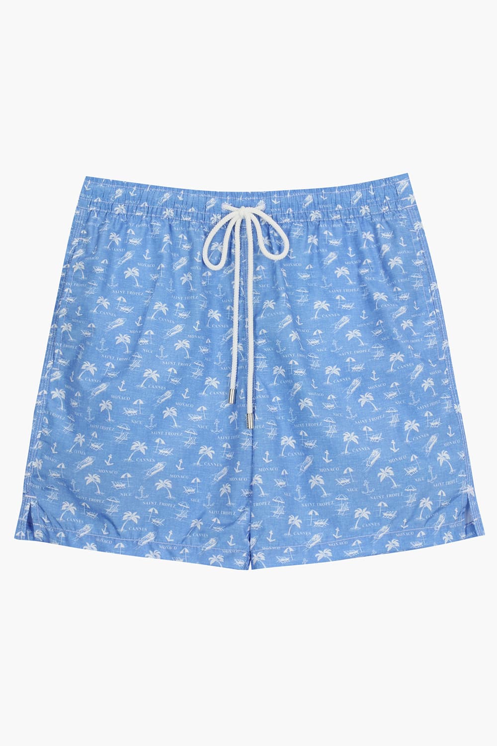 하와이안 드로우스트링 밴딩 501 블루 쇼츠