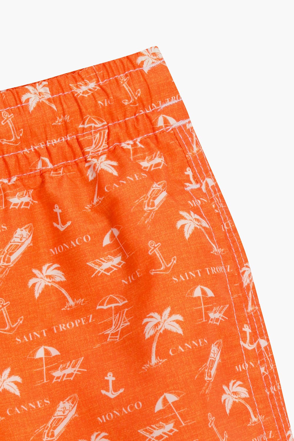 하와이안 드로우스트링 밴딩 501 오렌지 쇼츠