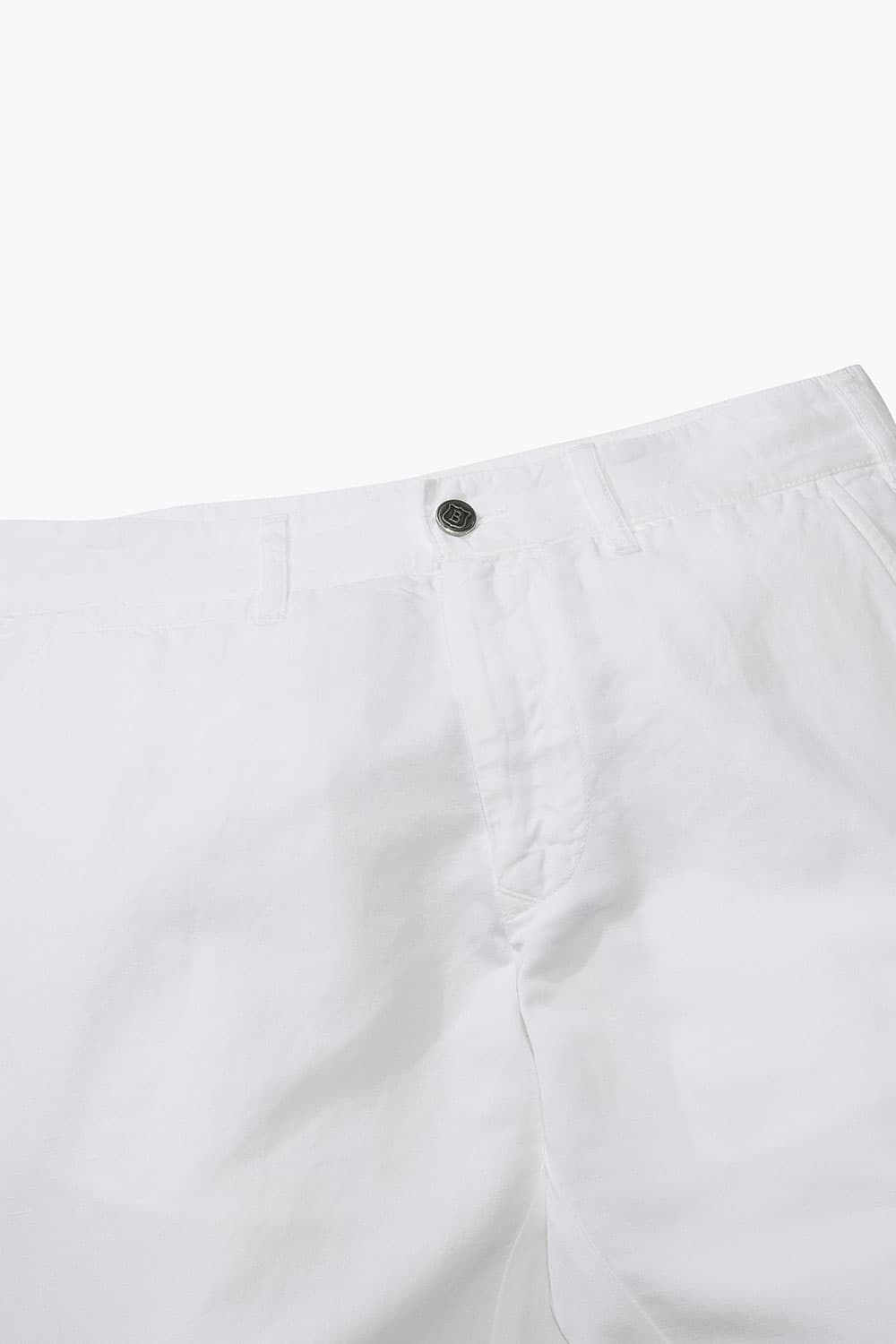 [아울렛특가] 린넨 혼방 슬림 302 화이트 캐주얼 팬츠