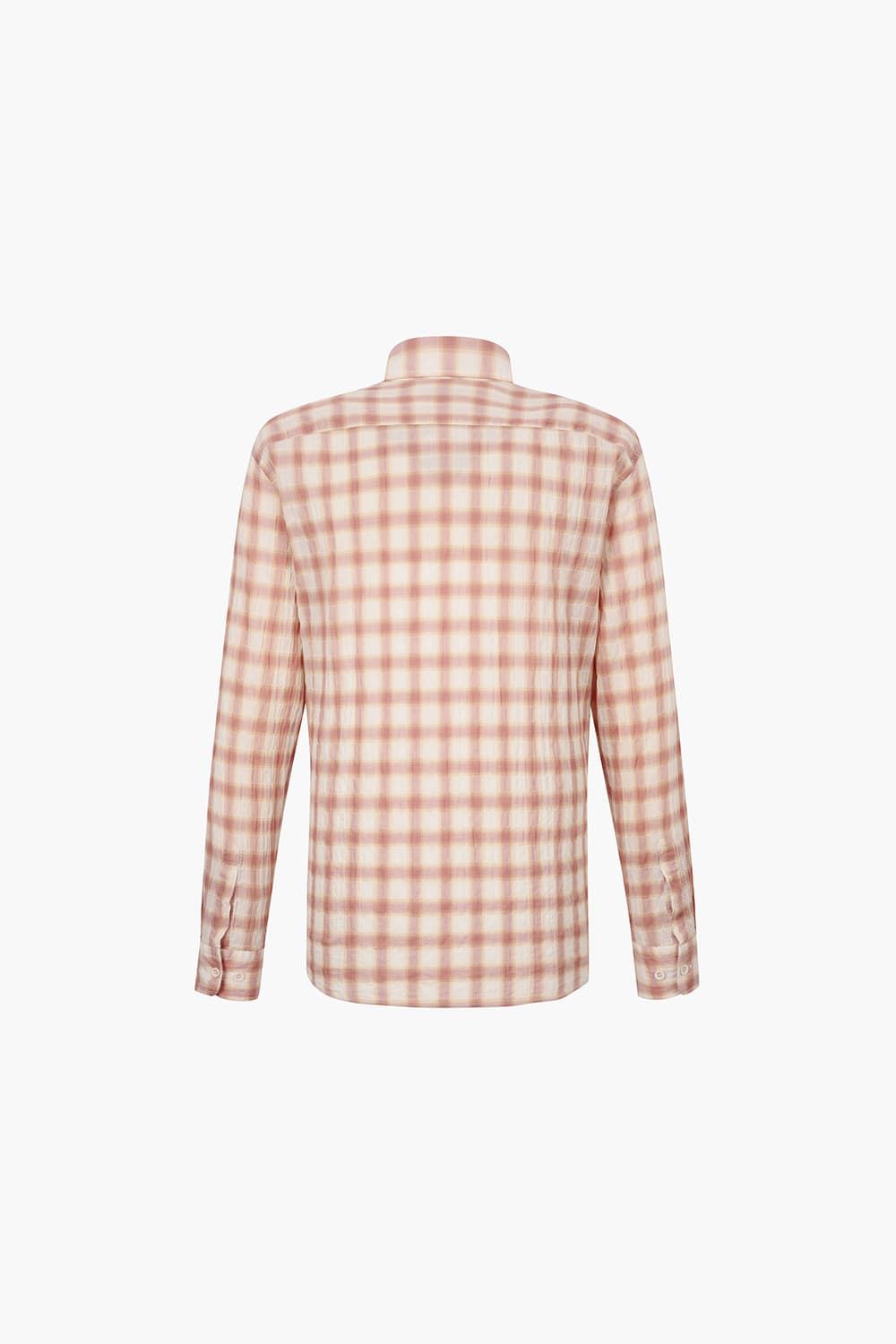 시어서커 체크 346 뉴 캐주얼 핏 셔츠 오렌지 SE5SM21LS346SOR