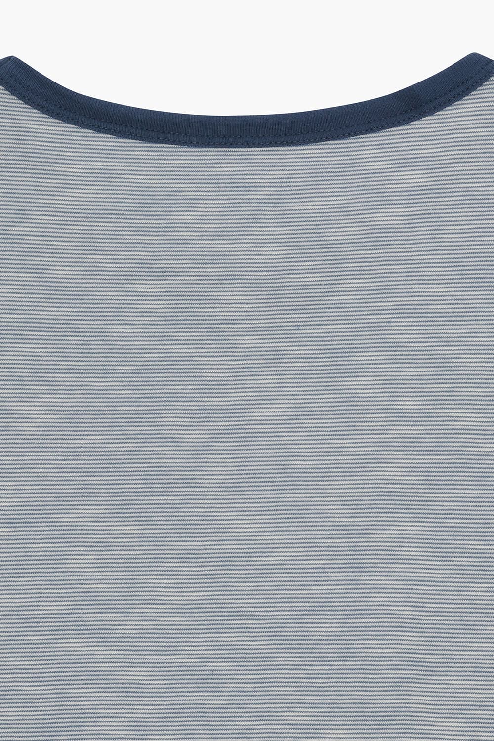 코튼 포켓 포인트 크루넥 506 네이비 반소매 티셔츠