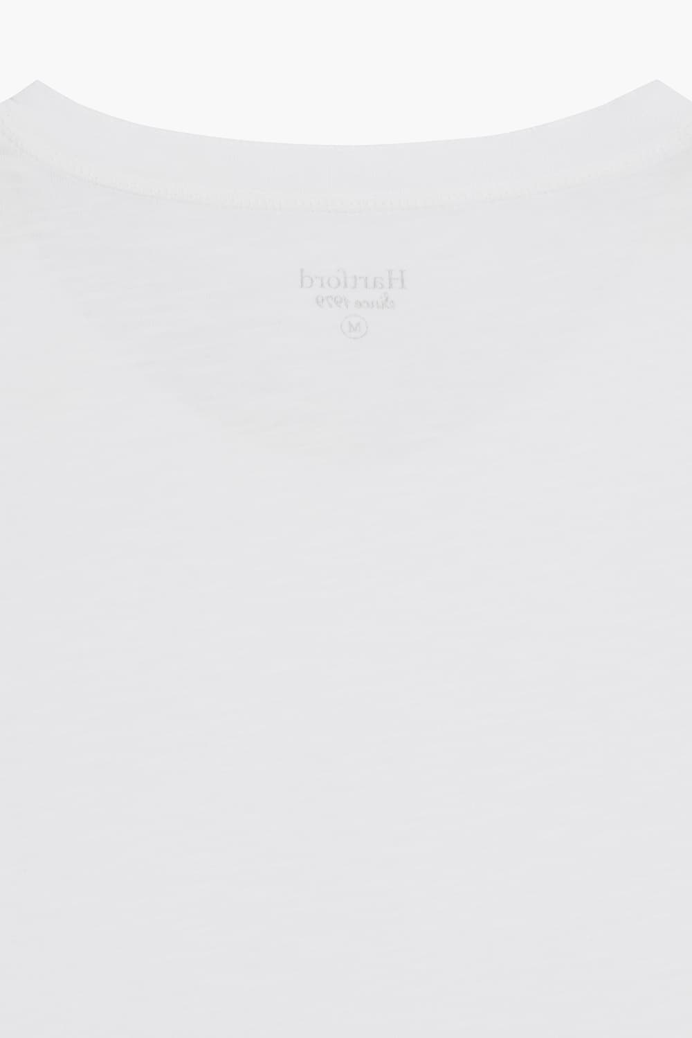 코튼 헨리넥 104 화이트 긴소매 티셔츠