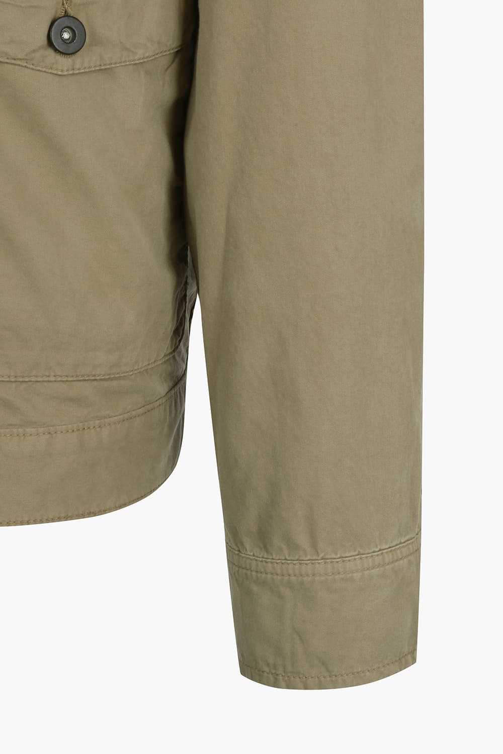 DAX 코튼 코듀로이 넥카라 110 베이지 점퍼