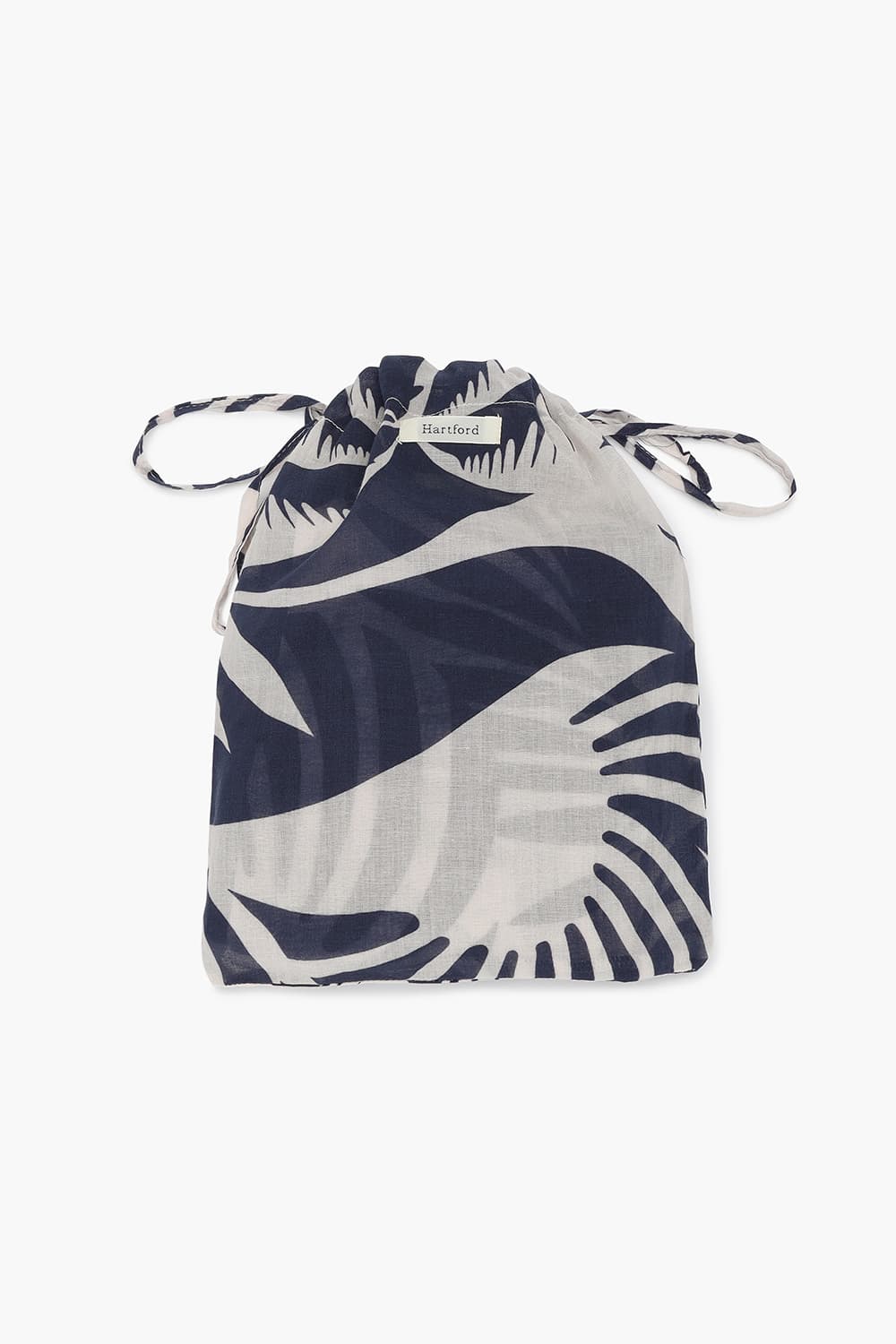 SARONG 코튼 트로피컬 패턴 103 네이비 스카프