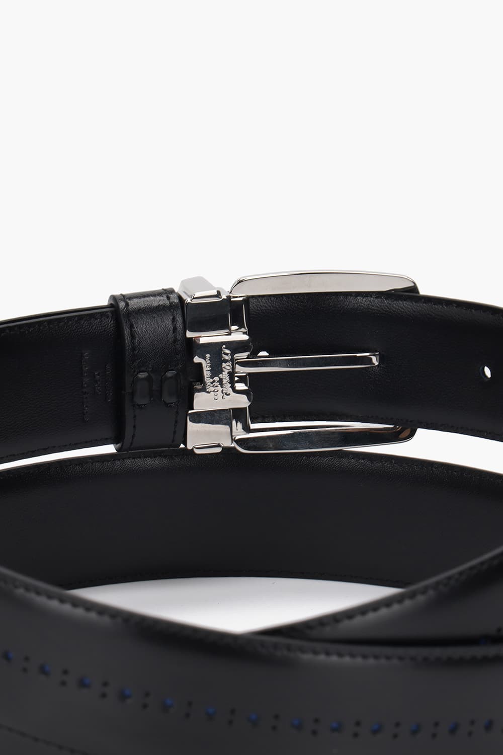 라인D 더비 35mm 벨트 팔라듐 핀버클 블랙  CJ9350121D