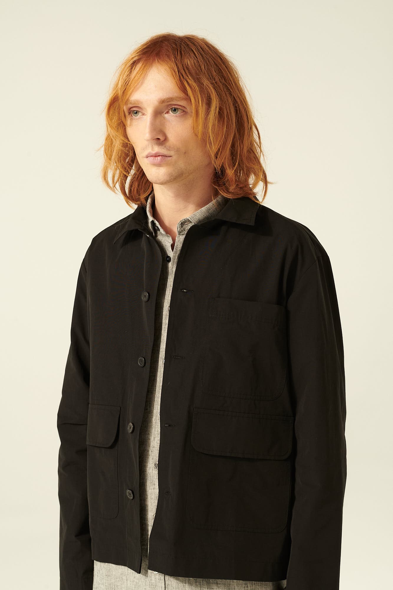 CORRY 면 혼방 베이직 103 블랙 캐주얼 자켓