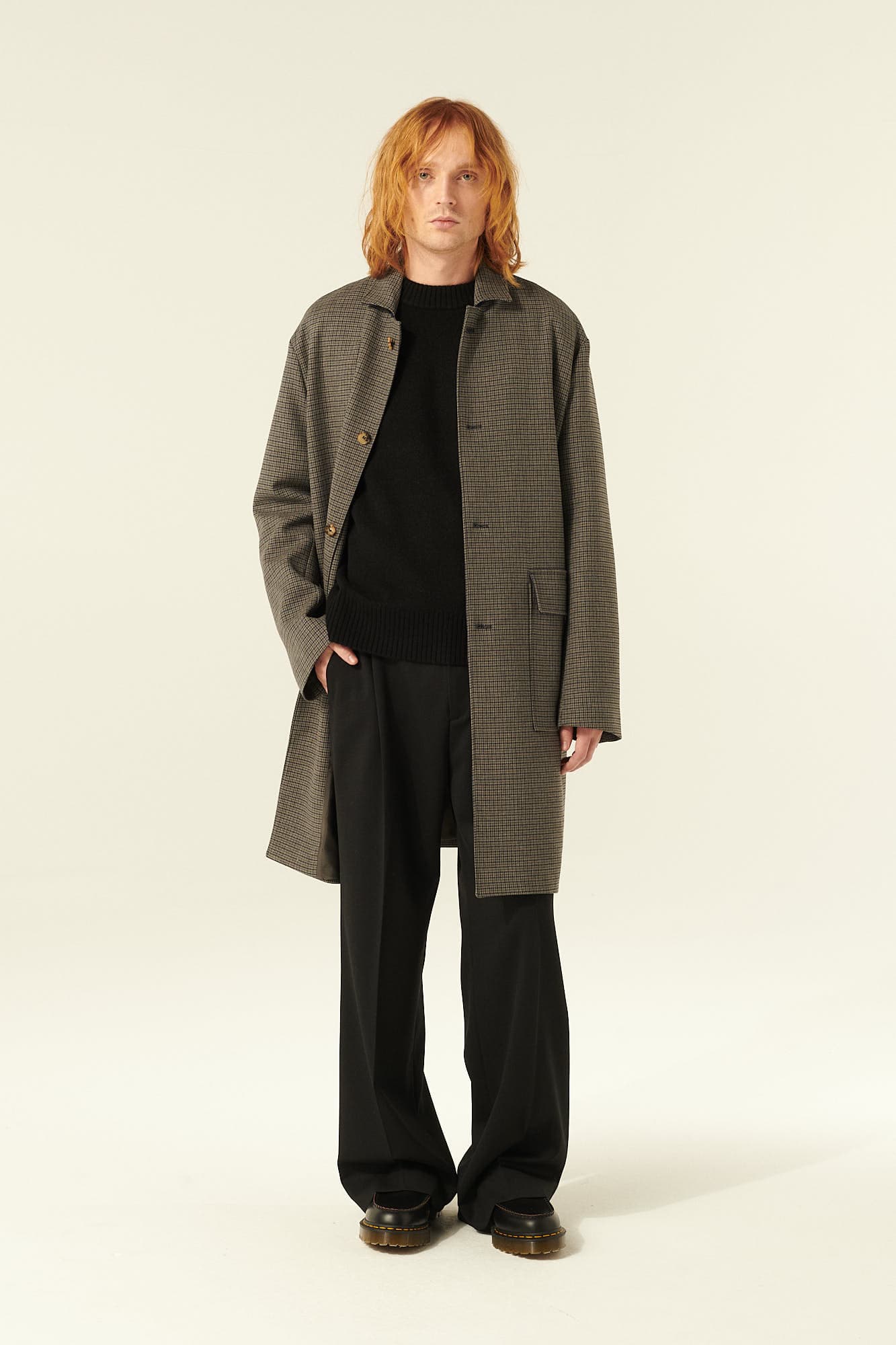 CAMDEN 발마칸 101 다크그레이 롱 코트