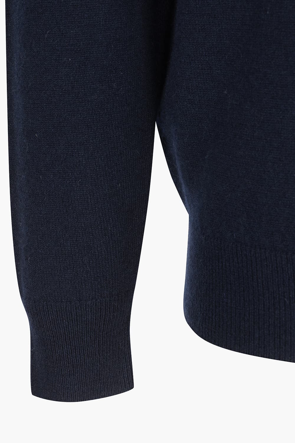 캐시미어 크루넥 다크네이비 긴소매 니트