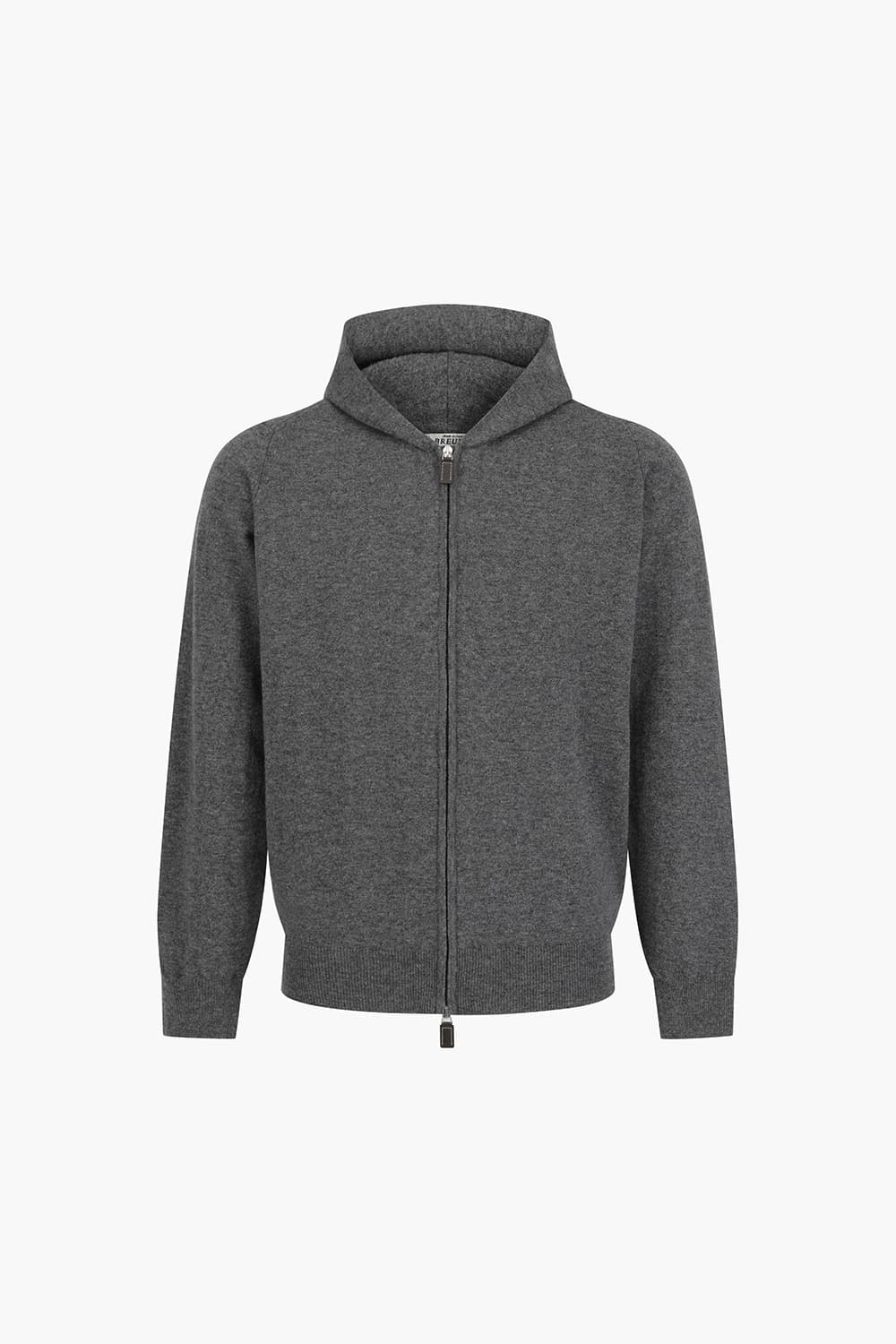 울 니트 후드 204 다크그레이 집업